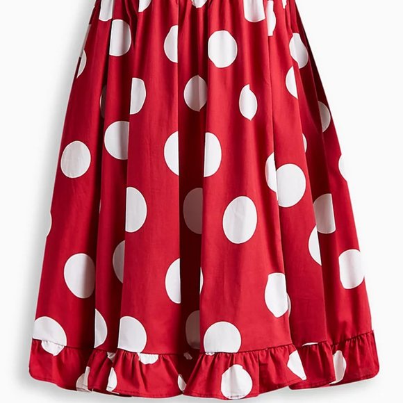 ♥️NWT VINTAGE TORRID DISNEY MINNIE MOUSE PUFF SLEEVE HALLOWEEN COSTUME DRESS 2X - Picture 9 of 11